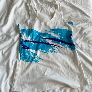 Dixie Cup style white tank top